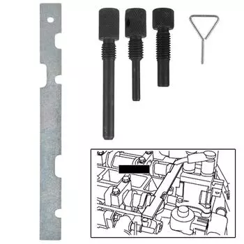 Для Ford C-MAX Cougar Fiesta для Mazda для Volvo Crank Locking Setting Car Engine Camshaft Timing Locking Repair Tool Kit 5 шт. серебряный