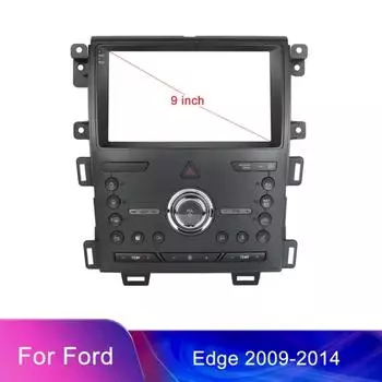 Для Ford Edge 2009-2014 9-дюймовая автомобильная рамка, лицевая панель, адаптер Canbus Box, Android-радио, приборная панель, комплект для установки панели 1pcs чёрный
