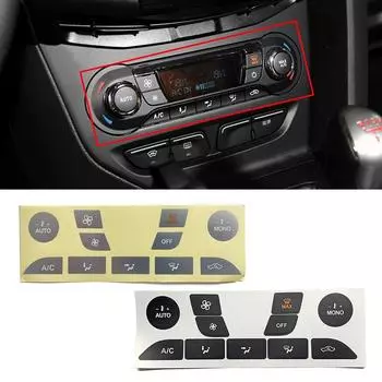 Для Ford Focus 1999 2005 2010 2013 автомобильный кондиционер климат-контроль кнопка переключения переменного тока наклейка исправить выцветшую уродливую антицарапину чёрный