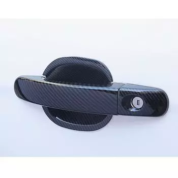 Для Ford Focus 2005 2006-2018 гг. Боковая дверная ручка с принтом из углеродного волокна, крышка полости для чаши, молдинг, отделка рамки, ободок