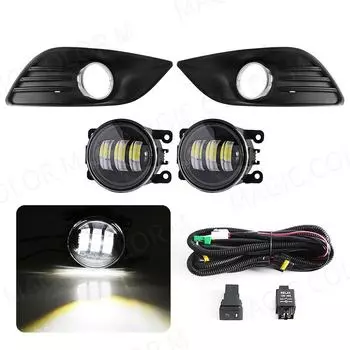 Для Ford Focus Focus 2 MK2 2009 2010 2011 Противотуманные фары LED DRL Дневные ходовые огни Галогенные автомобильные фары Автомобильные аксессуары 12 В
