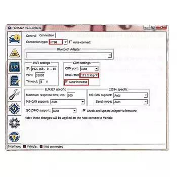 Для Ford FORScan Автомобильный диагностический сканер HS/MS-CAN ELM 327 OBD 2 Для Mazda FS ELM327 VLinker FS USB Интерфейс Инструменты OBDII чёрный