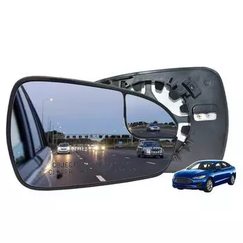Для Ford Fusion 2013-2020, версия для США, левая и правая дверь, боковое зеркало, стекло с подогревом, прозрачные внешние автомобильные аксессуары, асферические