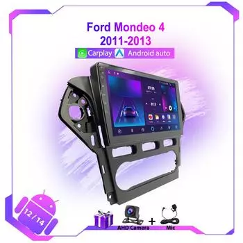 Для Ford Mondeo 4 2011-2013 Автомобильное радио GPS-навигация Android Auto Stereo Video Multimedia Player Carplay Головное устройство Автомагнитола