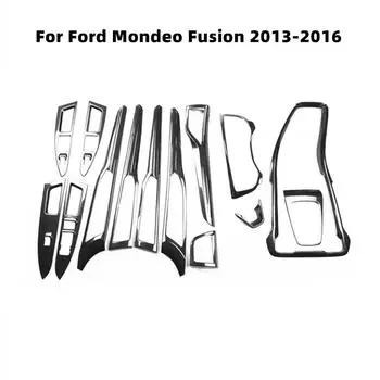 Для Ford Mondeo Fusion 2013 2014 2015 2016 Автомобильные аксессуары Рулевое колесо Центральная консоль розетка Головка коробки передач Панель управления окнами