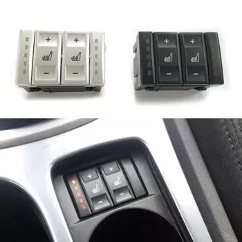 Для Ford Mondeo MK3 MK4 S-Max электрический переключатель сиденья с подогревом, нагревательный переключатель 6M2T-19K314-AC серебряный