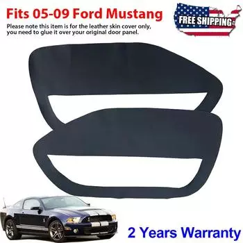 Для Ford Mustang 2005 2006 2007 2008 2009 Аксессуары для автомобильной двери Подлокотник Панель Микрофибра Кожаный чехол Отделка Ремонтные детали красный