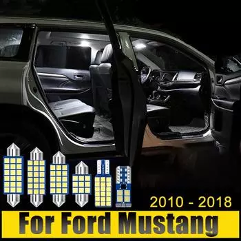 Для Ford Mustang 2010 2011 2012 2013 2014 2015 2016 2017 2018 2019 3 шт. 12 В Canbus автомобильные светодиодные купольные лампы аксессуары для освещения багажника белый