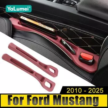 Для Ford Mustang 2010 2011 2012 2013 2014 2015 2016 2017 2018 2019 2020 2021 2022 2023 2024 2025 Защитные полоски для сидений автомобиля чёрный