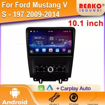 Для Ford Mustang VS - 197 2009-2014 Android Car Radio Multimedia Player GPS 4G навигация Carplay сенсорный экран Авто Стерео 4 core 1GB+32GB carplay