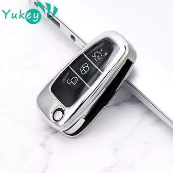 Для Ford Ranger C-Max S-Max Focus MK3 Galaxy Mondeo Transit Tourneo Custom 3 Button TPU автомобильный пульт дистанционного управления брелок чехол