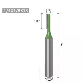 Для фрезы по дереву Садовый электроинструмент Прямой 1/4*1/8*13