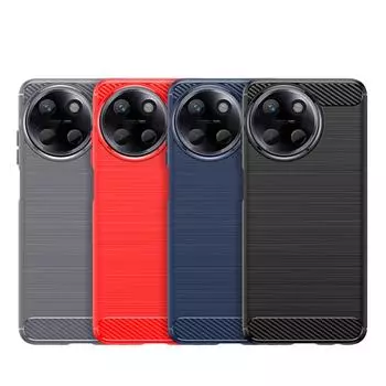 Для Funda Realme 11 4G Global Case Realme 11 4G 5G Global Cover Матовый резиновый чехол для телефона Противоударный защитный чехол из ТПУ Realme 11 4G чёрный