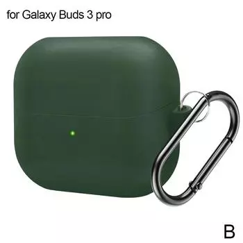 Для Galaxy Buds 3 /PRO высококачественный мягкий силиконовый защитный чехол с пряжкой, устойчивый к падениям, пылезащитный P Z2A8 black-for Galaxy Buds 3 pro