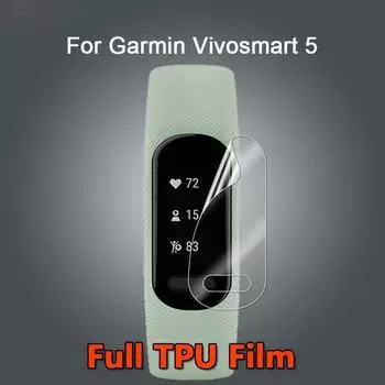 Для Garmin Vivosmart Vivo Smart 5 Band Ultra Clear Slim Full Cover Мягкая гидрогелевая пленка из ТПУ Защитная пленка для экрана (Не закаленное стекло) 3 Pieces чистый