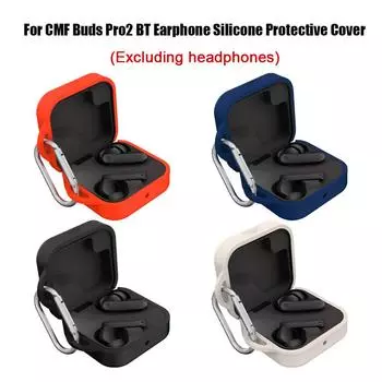 Для гарнитуры Bluetooth CMF Buds Pro 2 силиконовый защитный чехол для CMF Shell Anti-Drop Pro Stor F5Z8 Black-1pcs