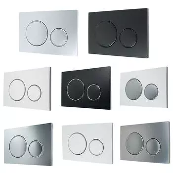 Для Geberit Sigma20 Chrome Black White Dual Flush Panel 115.882 Silver115.882.KN.1