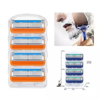 Для Gillette Fusion 5, ручное лезвие для бритья, мужская бритва, сменное лезвие, набор бритв 4PCS