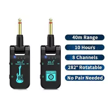Для гитарного передатчика и приемника 40M с низкой задержкой передачи HiFi аудио с автоматическим подключением, совместимым с усилителем динамика