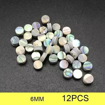 Для гитары, баса, укулеле, ракушки абалон, точки, лад зеленый