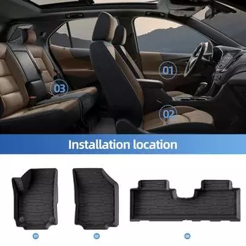 для GMC Terrain Chevrolet Equinox 2025 2025 - 2018 TPE 3D автомобильные коврики багажника спинка накладка водонепроницаемый защитный левый руль