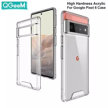 Для Google Pixel 6/6 Pro Space Прозрачный чехол-бампер Высокая твердость Акриловый прозрачный чехол для телефона For Google Flxel 6 прозрачный