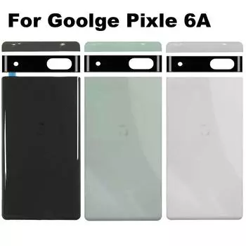 Для Google Pixel 6A Pixel6A Заднее стекло корпуса Задняя крышка батарейного отсека Стеклянная крышка объектива Замена зелёный