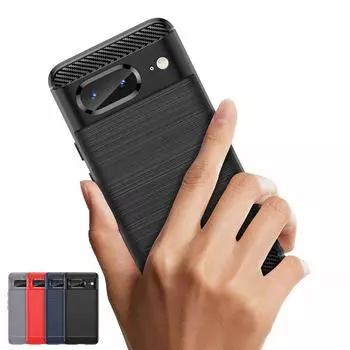 Для Google Pixel 8 Чехол Google Pixel 6A 7A 8A 6 7 8 Pro Чехол Роскошный противоударный силиконовый защитный чехол для задней панели телефона Pixel 8 Pixel 8 чёрный