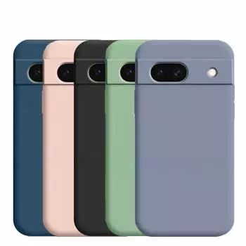 Для Google Pixel 8A Чехол Google Pixel 8A 7A 6A 7 8 Pro Чехол Роскошный TPU Ударопрочный Жидкий Силиконовый Защитный Задний Чехол Pixel 8A чёрный