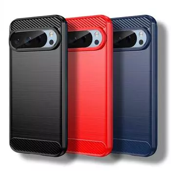 Для Google Pixel 9 Pro Чехол для Google Pixel 9 Pro Чехол противоударный мягкий силиконовый защитный бампер для Google Pixel 9 Pro For Pixel 9 Pro чёрный