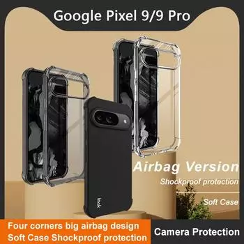 Для Google Pixel 9 Pro Чехол для телефона IMAK Ударопрочный мягкий чехол Google Pixel 9 чёрный