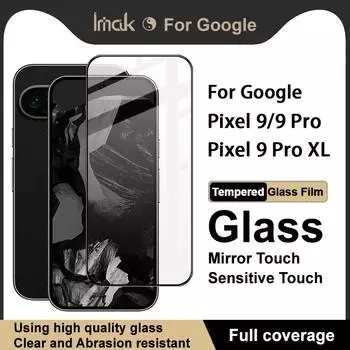 Для Google Pixel 9 Pro XL Glass IMAK Full Coverage Tempered Glass Film Pro+ Series Google Pixel 9