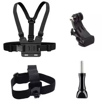 Для Gopro Hero 12 11 Ремень на голову Нагрудный ремень Ремень с винтовым креплением Для Gopro 11 10 9 8 Аксессуары для экшн-камеры AKASO SJCAM SJ4000