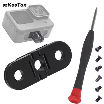 Для Gopro Hero 13 12 11 10 9 Аксессуары Магнитный адаптер Крепление Металлический складной присоска Фиксированный Сменная пряжка из сплава 1/4 Отверстие для штатива Universal