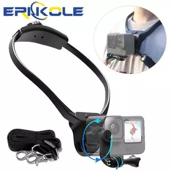 для Gopro Neck Hold Mount Phone Fixed Collar Mount Osmo Action Camera Accessories For Insta360 First-person Perspective Shooting