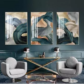 Для гостиной, спальни, декоративного искусства, постер, Nodic, холст, картина, мерцающие ленты, постеры и принты, настенные панно 21cm30cm NoFrame