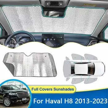 Для Great Wall Haval H8 2013 ~ 2023 внедорожник солнцезащитные козырьки УФ-защита лобовое стекло козырьки солнцезащитные шторы автомобиля Rear Widow 4pcs