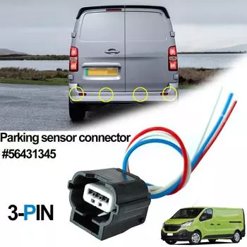 Для грузовиков Renault Trafic Opel Vauxhall Vivaro Fiat Talento Nissan NV300 3-контактный разъем для подключения датчика парковки 56431345