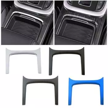 Для GWM Tank 300 2024 2024 Центральная консоль Ящик для хранения Панель Рамка Отделка Аксессуары для интерьера Черный карбоновый декор из нержавеющей стали