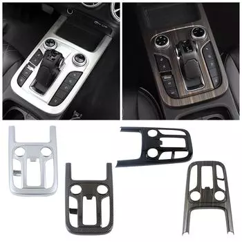 Для GWM Tank 300 2024 2024 коробка передач панель переключения передач рамка крышка отделка аксессуары для интерьера стиль карбон черный декор под дерево