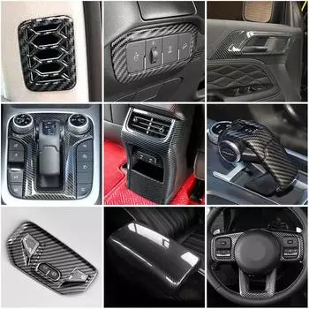 Для GWM Tank 300 2024 2024 RHD LHD Аксессуары Карбоновая отделка салона Центральная консоль Украшение Защитный молдинг Отделка