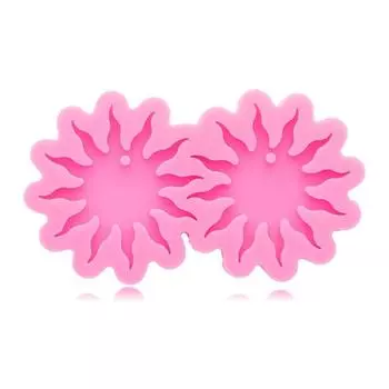 для гвоздиков для ушей в виде цветка солнца из эпоксидной смолы, формы для поделок своими руками, подвеска из силикона