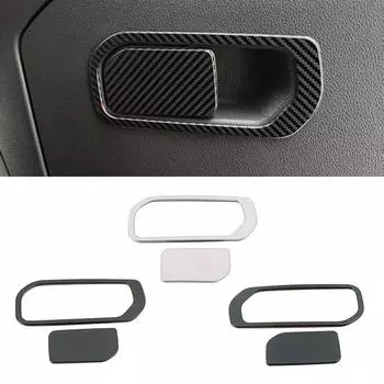 Для Haval F7 F7X 2018-2024 пассажирская сторона ящик для хранения перчаток ручка рамка отделка нержавеющая сталь декоративная наклейка