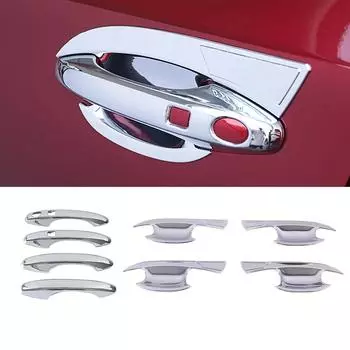 Для Haval H6 3-го поколения 2024 2024 Внешняя часть Модифицированная хромированная дверная ручка Чаша Накладка Защитная декоративная наклейка против царапин