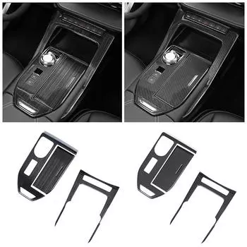 Для Haval H6 3-го поколения 2024 2024 Центральная консоль рычага переключения передач Панель коробки передач Рамка Отделка Наклейка из нержавеющей стали Изменение цвета Крышка чёрный