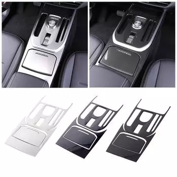 Для Haval Jolion 2024 2024 Car Center Control Gear Shift Storage Box Organizer Panel Cover Refit Sticker Anti Scratch чёрный