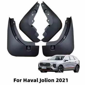 Для Haval Jolion 2024 Автомобильные брызговики Пластиковые расширители крыла Брызговики Внешние брызговики Аксессуары для стайлинга автомобиля чёрный
