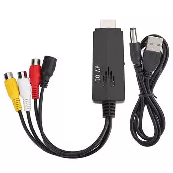 Для HDMI в AV RCA 1080P HD конвертер адаптер кабель-адаптер папа-мама для ТВ видеомагнитофона DVD