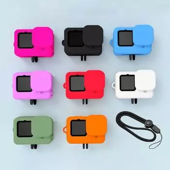 Для Hero 9 10 11 12 черный чехол для аксессуаров защитный мягкий стандартный корпус резиновый силиконовый чехол протектор для Hero