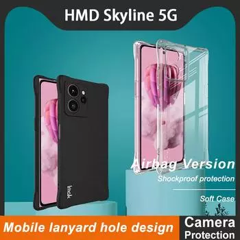 Для HMD Skyline 5G Чехол для телефона IMAK Ударопрочный мягкий чехол HMD Skyline 5G чёрный